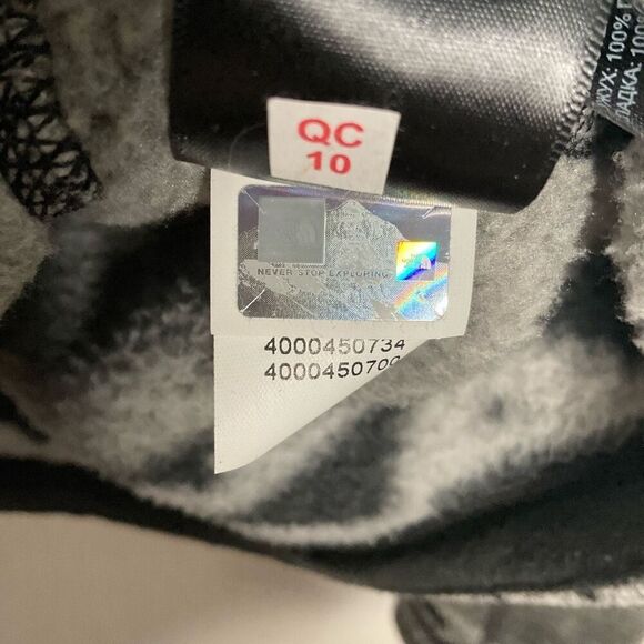 North Face Fleece Quarter Zip Jacket Mens‎ Small Petite SP Gray Southwest  Aztec - Picture 6 of 9